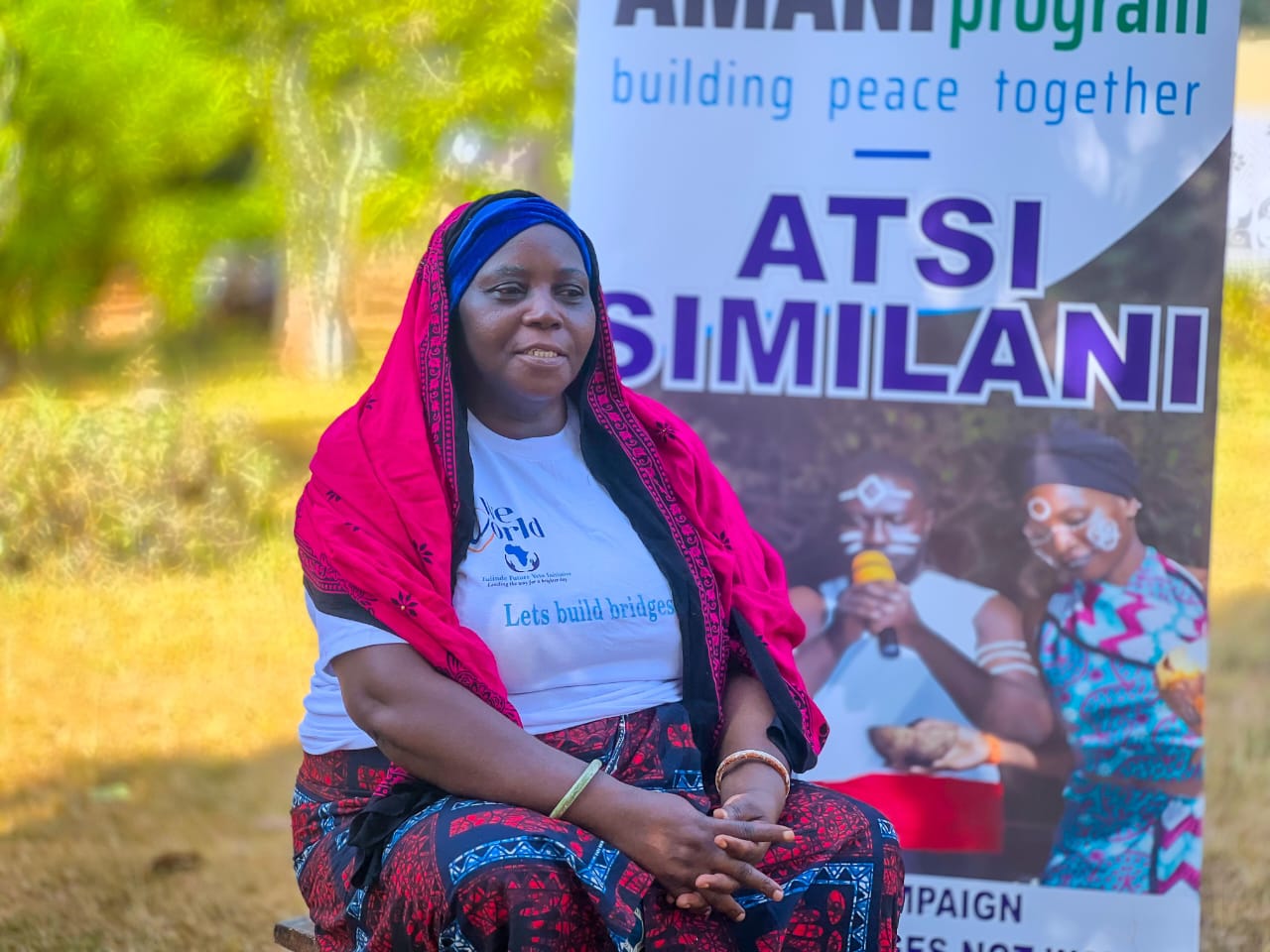 Community elders and youth in a peace dialogue circle